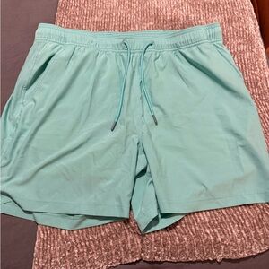 Caribbean Light Blue Swim Trunks
